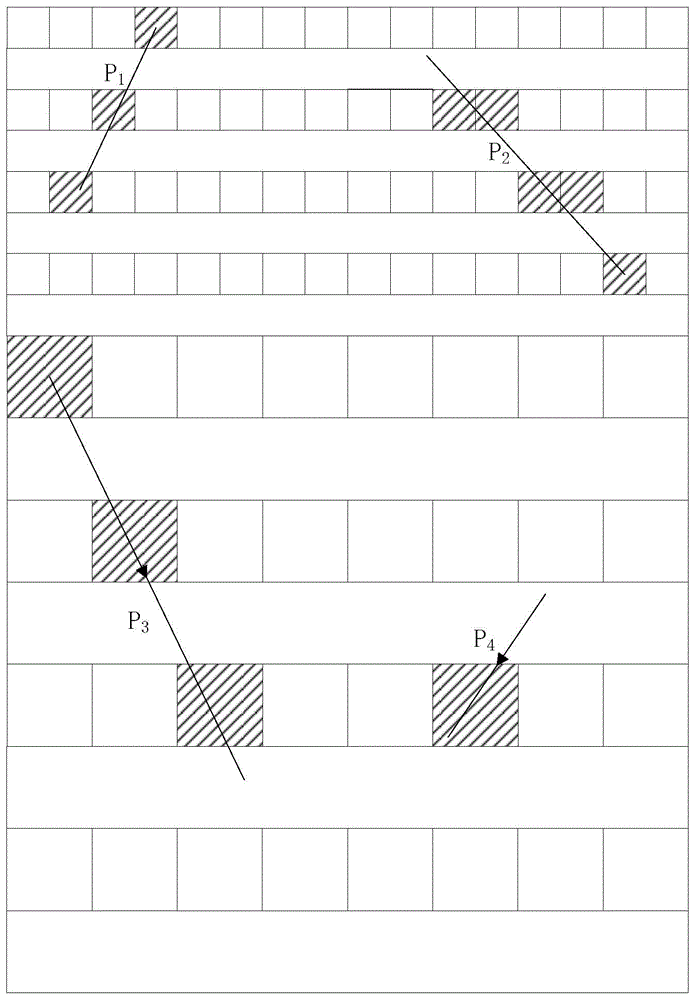 Scintillator array structure, and neutron detector employing same