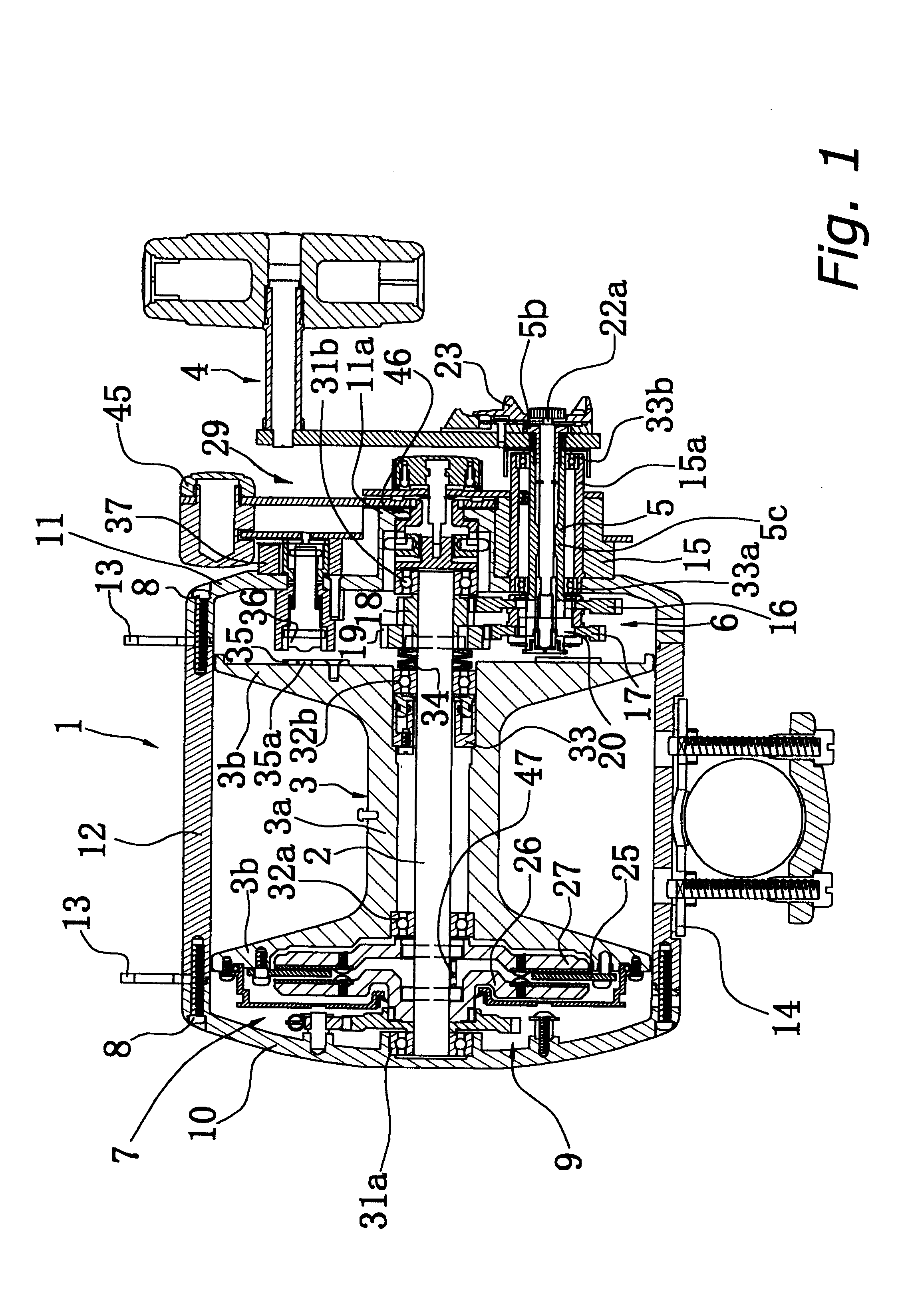 Dual-bearing reel brake device and drag cover attachment structured therefor