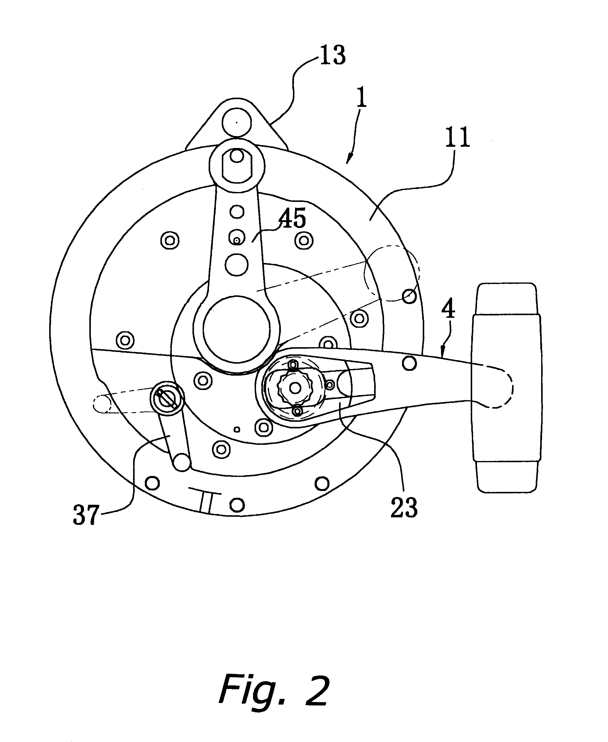 Dual-bearing reel brake device and drag cover attachment structured therefor