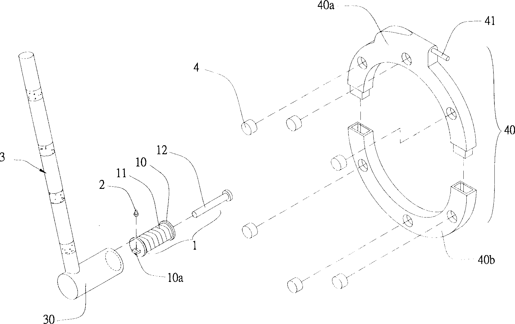 Automatic electric generating and luminous device and its fixing structure