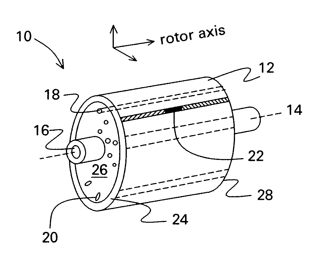 Method and apparatus for balancing a rotor