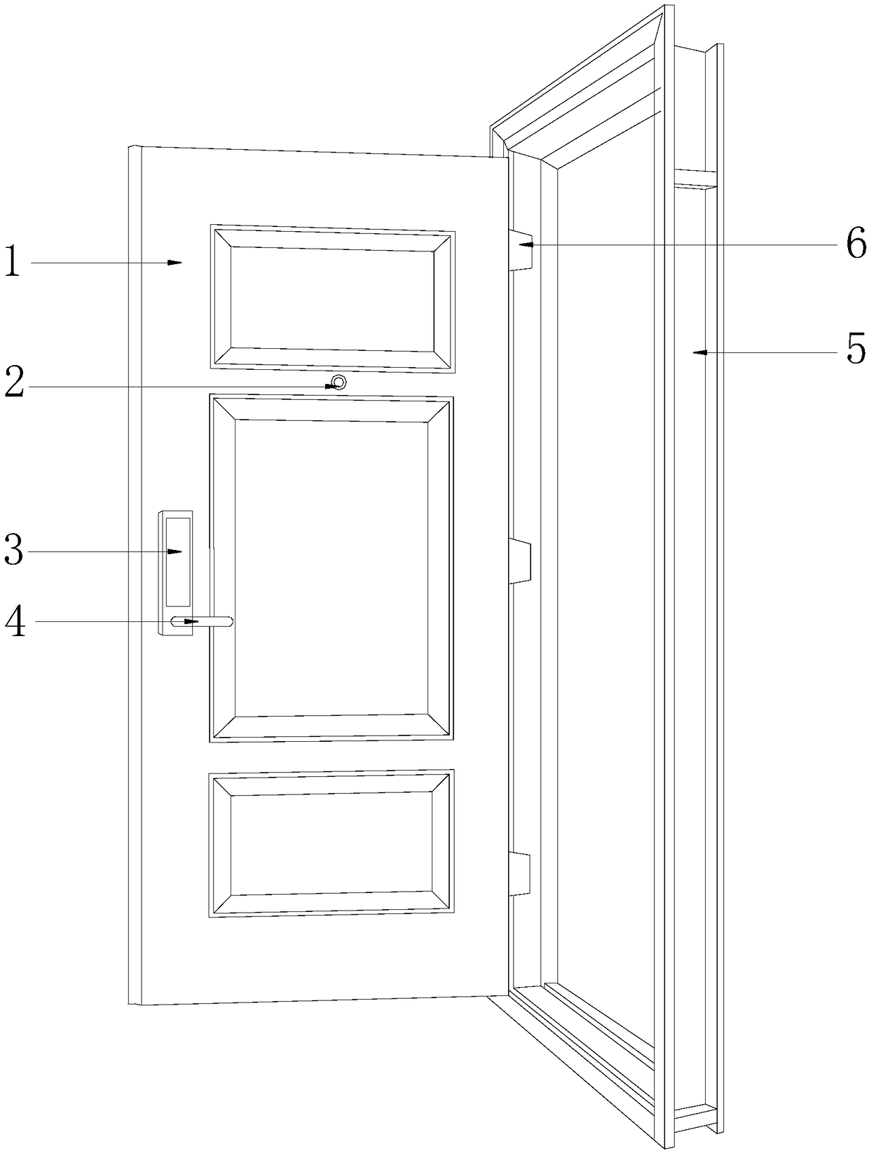 Multifunctional anti-theft door