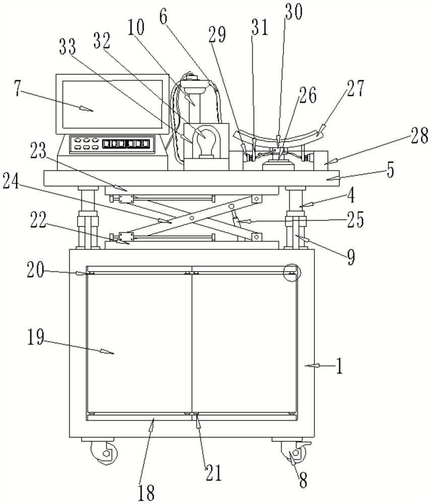 Disease examination device with multiple detection functions for neurology department