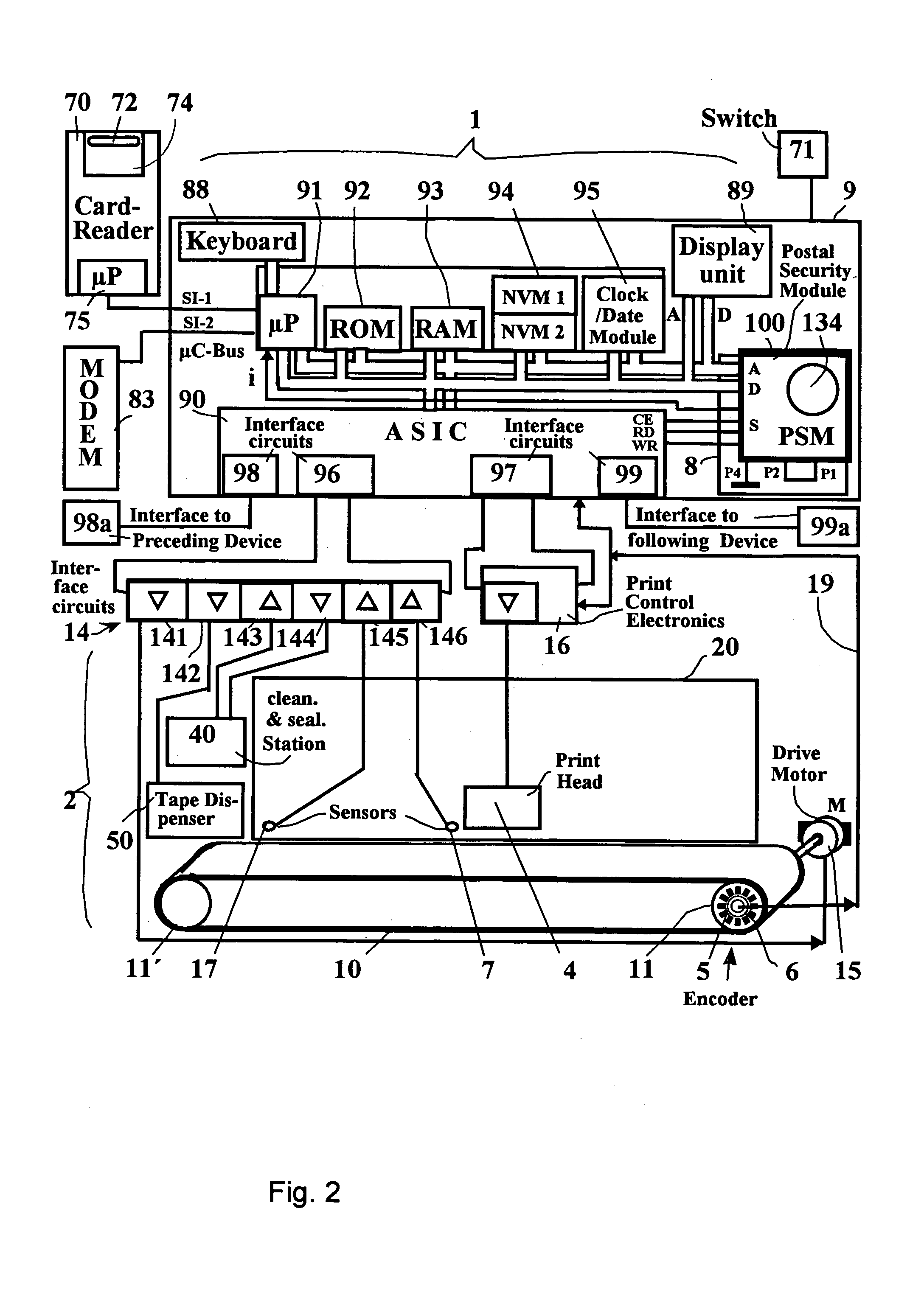 Method for protecting a security module and arrangement for the implementation of the method