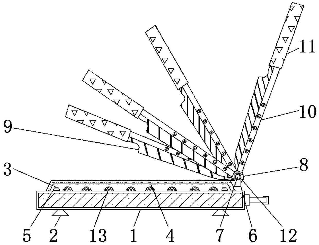 Working method of cutting board kitchen knife combination device for kitchen