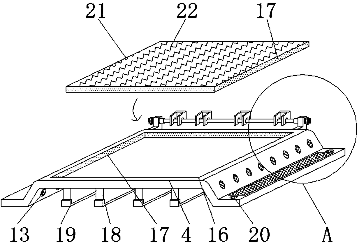 Working method of cutting board kitchen knife combination device for kitchen