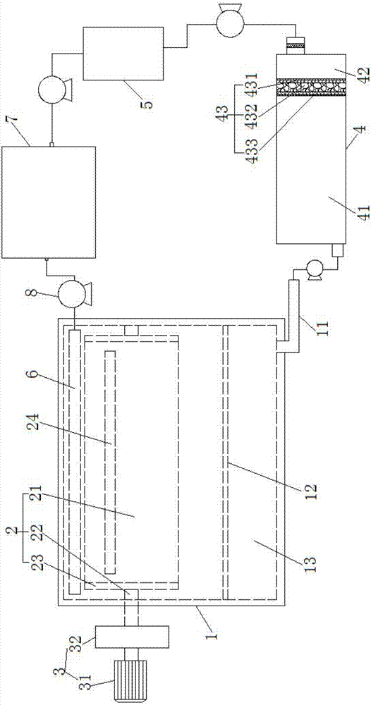 Cleaning system for herba houttuyniae