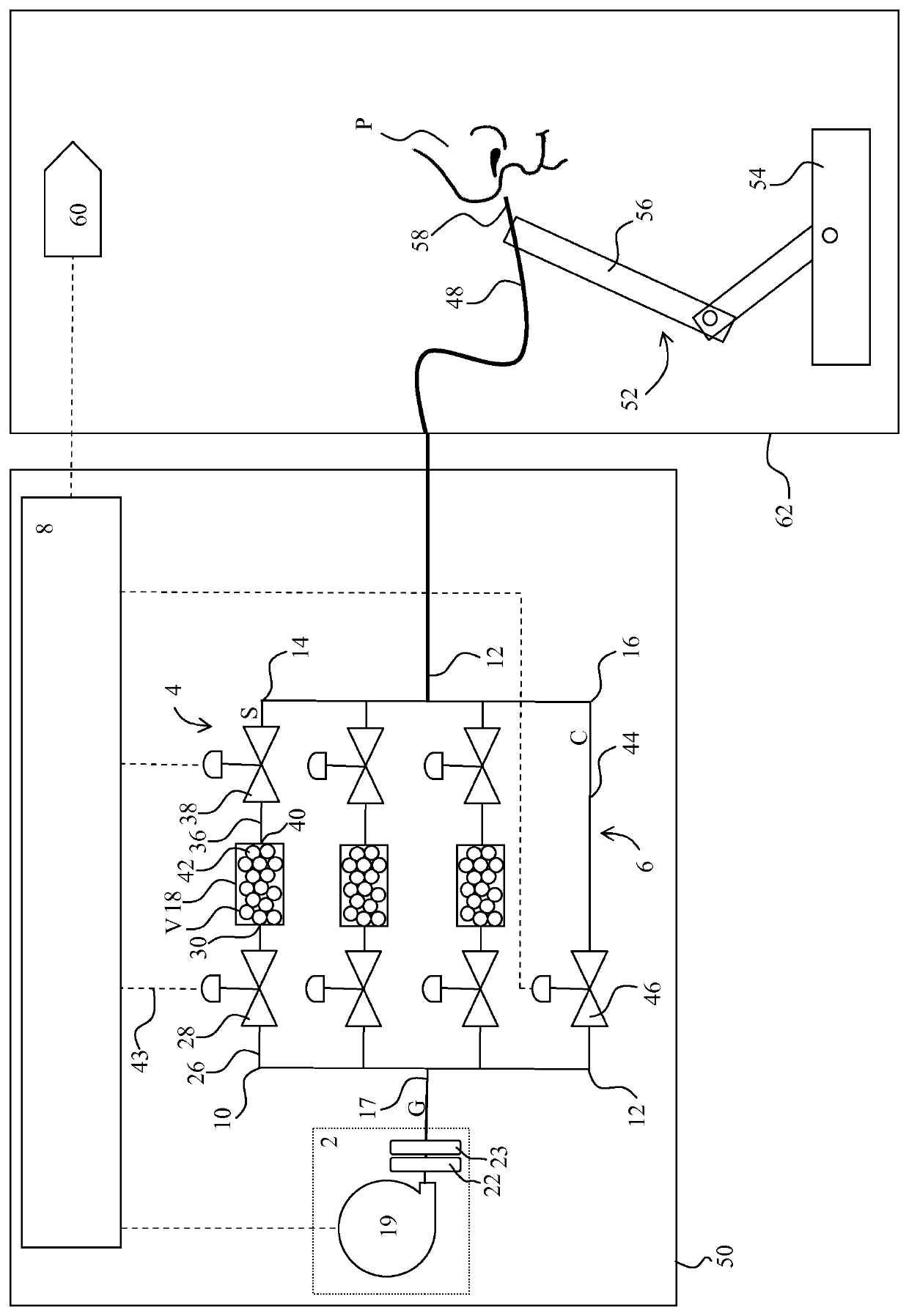 Medical device for olfactory stimulation