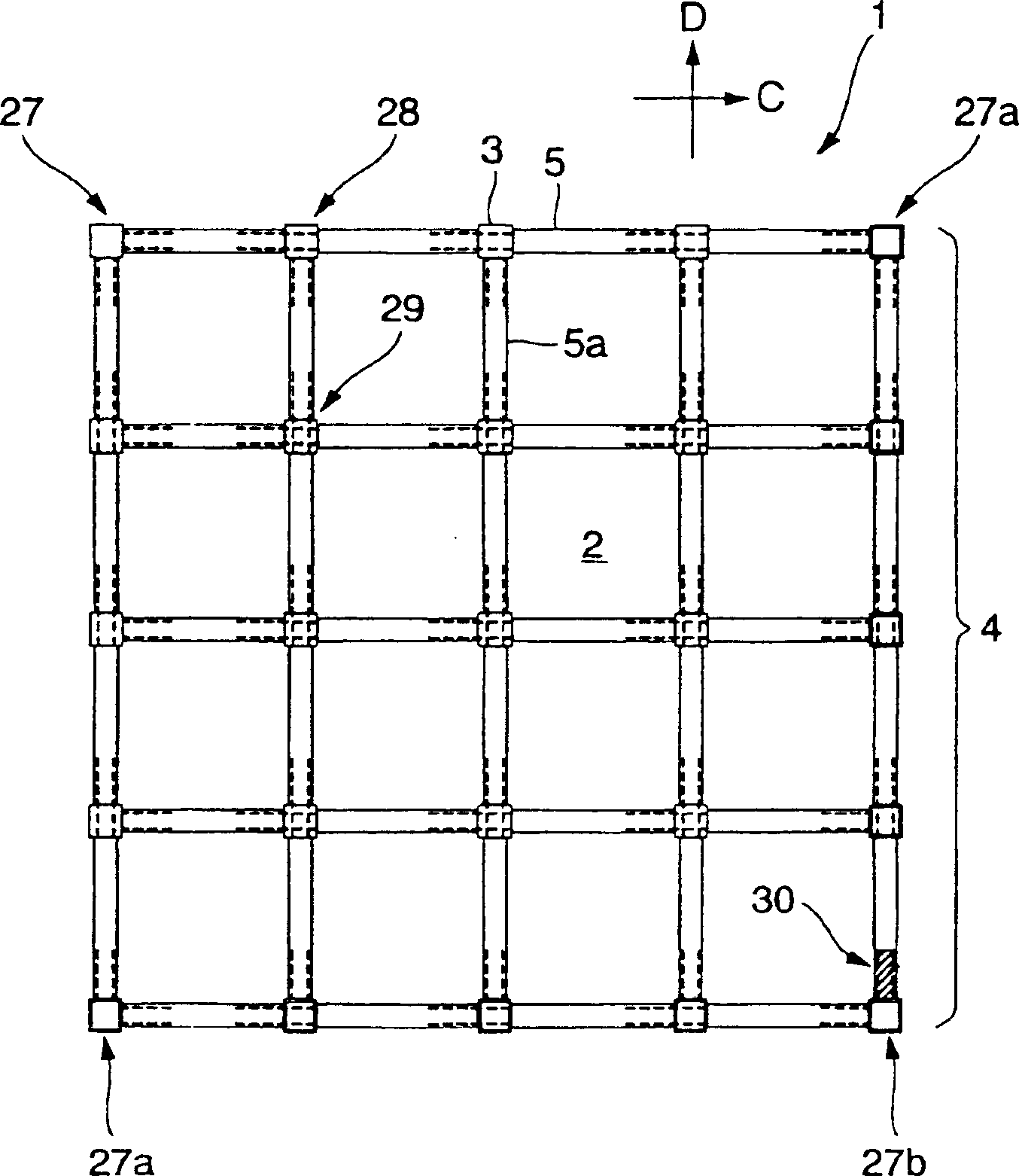 Column-beam attaching tectosome of architecture and method of attaching the same