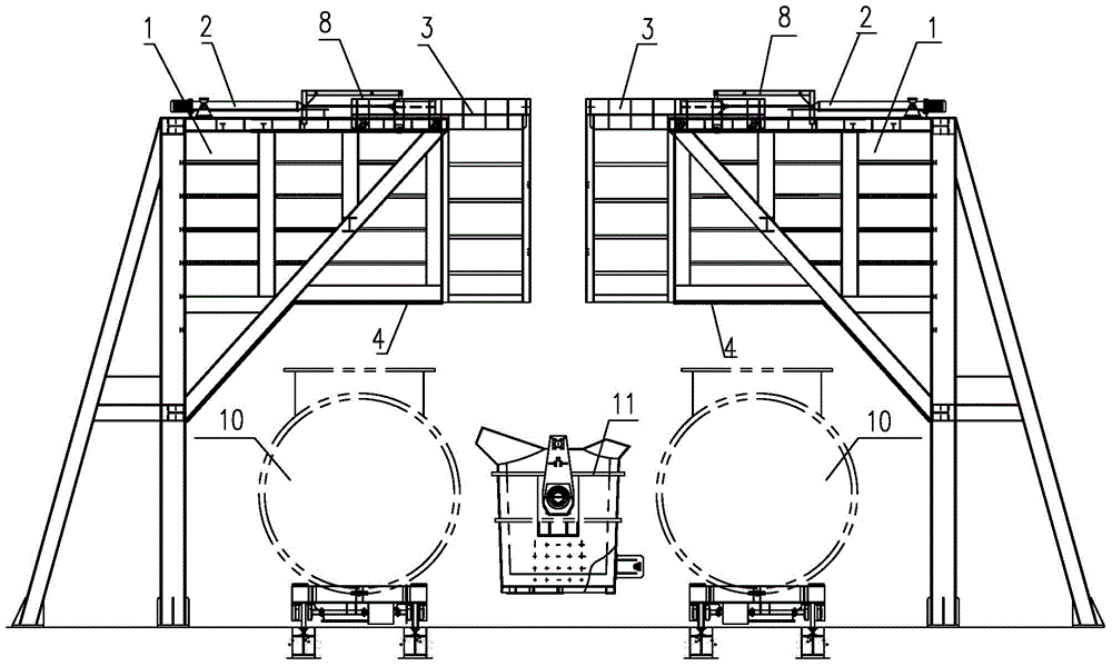 Dust removal device applicable to torpedo car