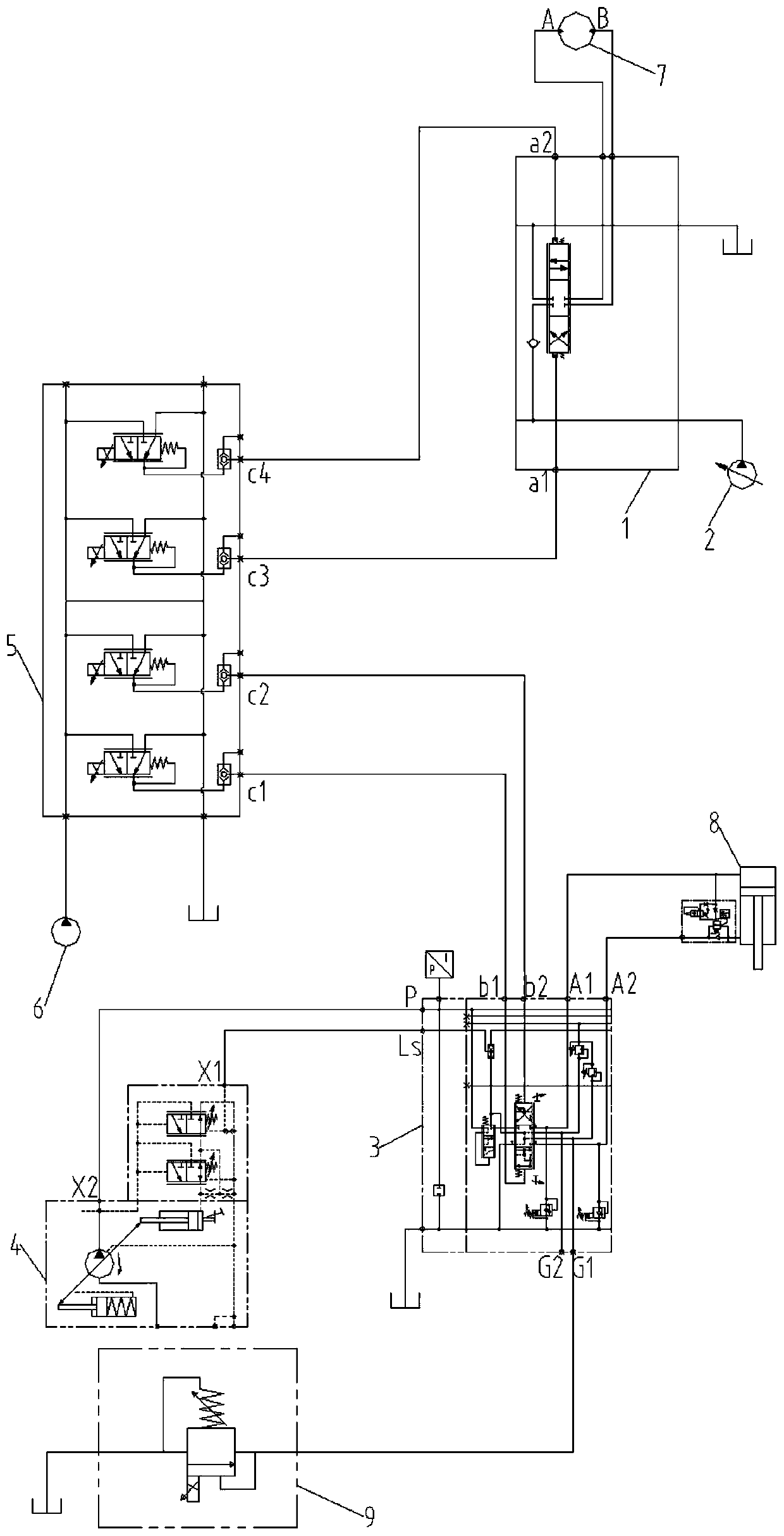 Drill-holding-prevention electric control system for power head and control method thereof and rotary drilling rig