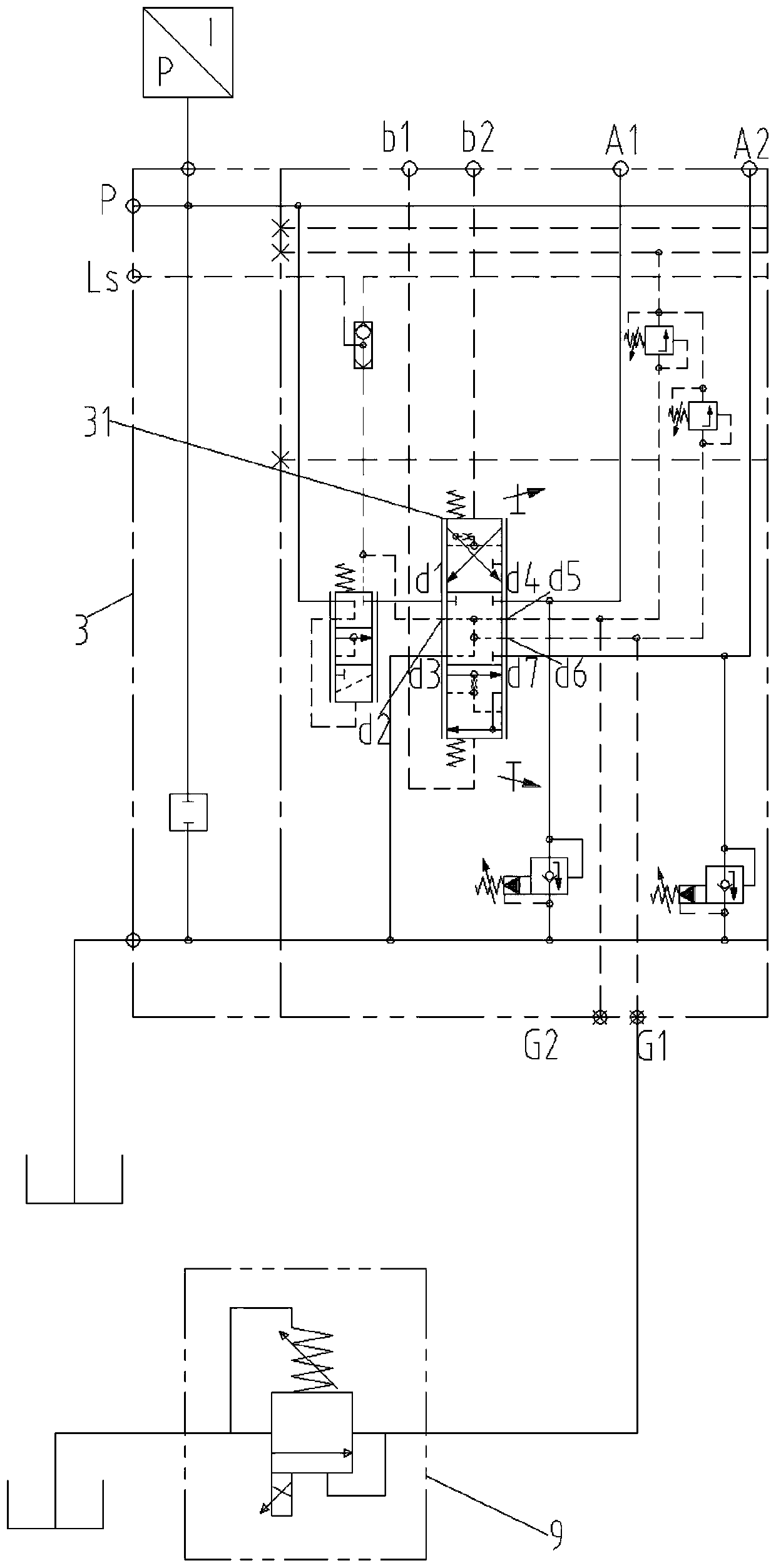 Drill-holding-prevention electric control system for power head and control method thereof and rotary drilling rig