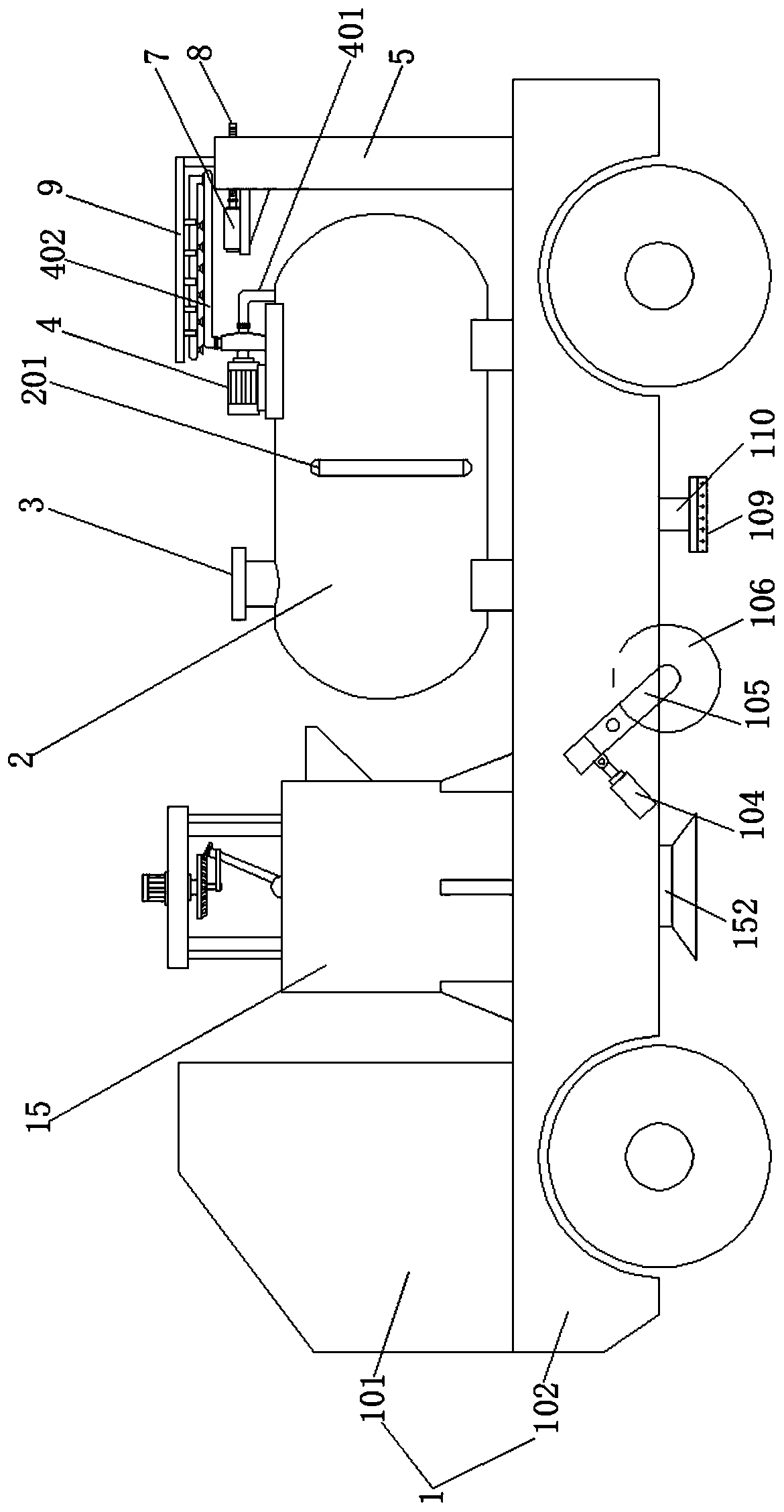 Pavement maintenance device for expressway construction