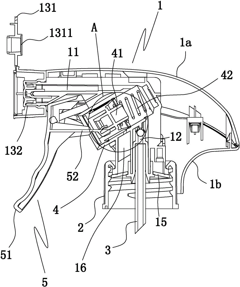 Spraying square gun