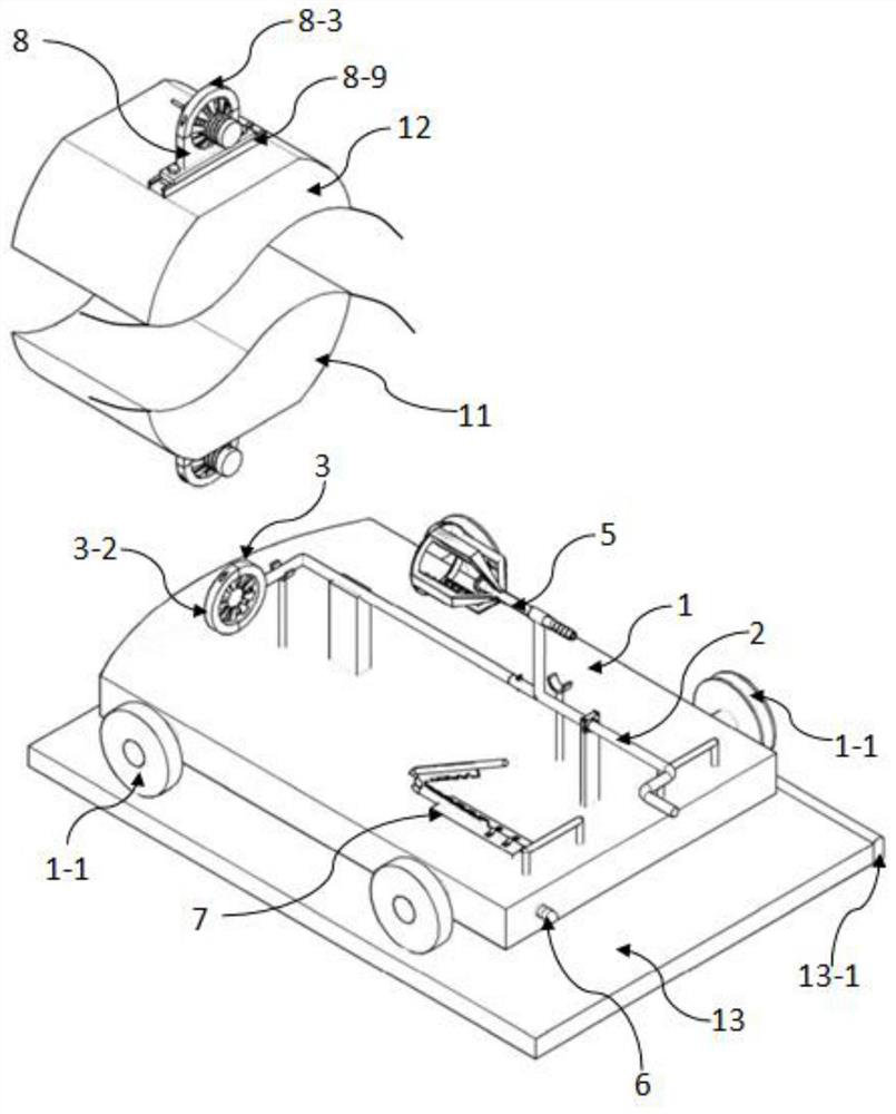 A fixing and replacement device for the proximity switch of the card plate of a finishing mill