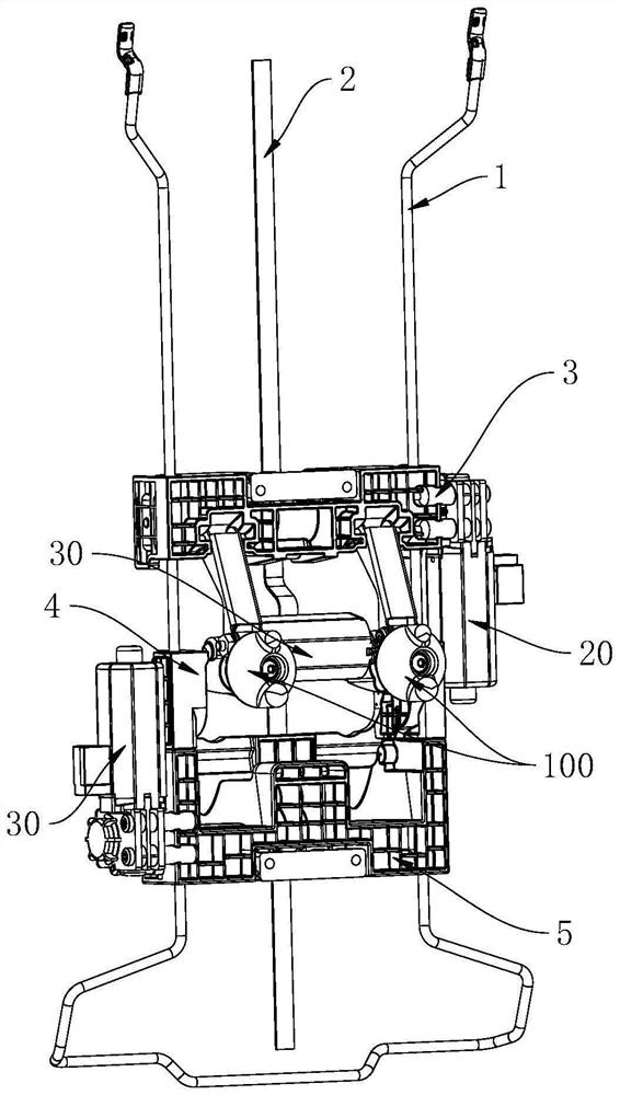 Massage mechanism for seat backrest