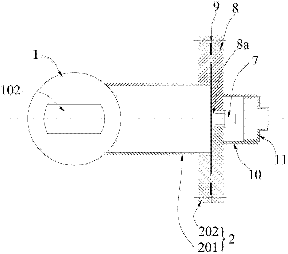 An underwater anchor rope tension collection device