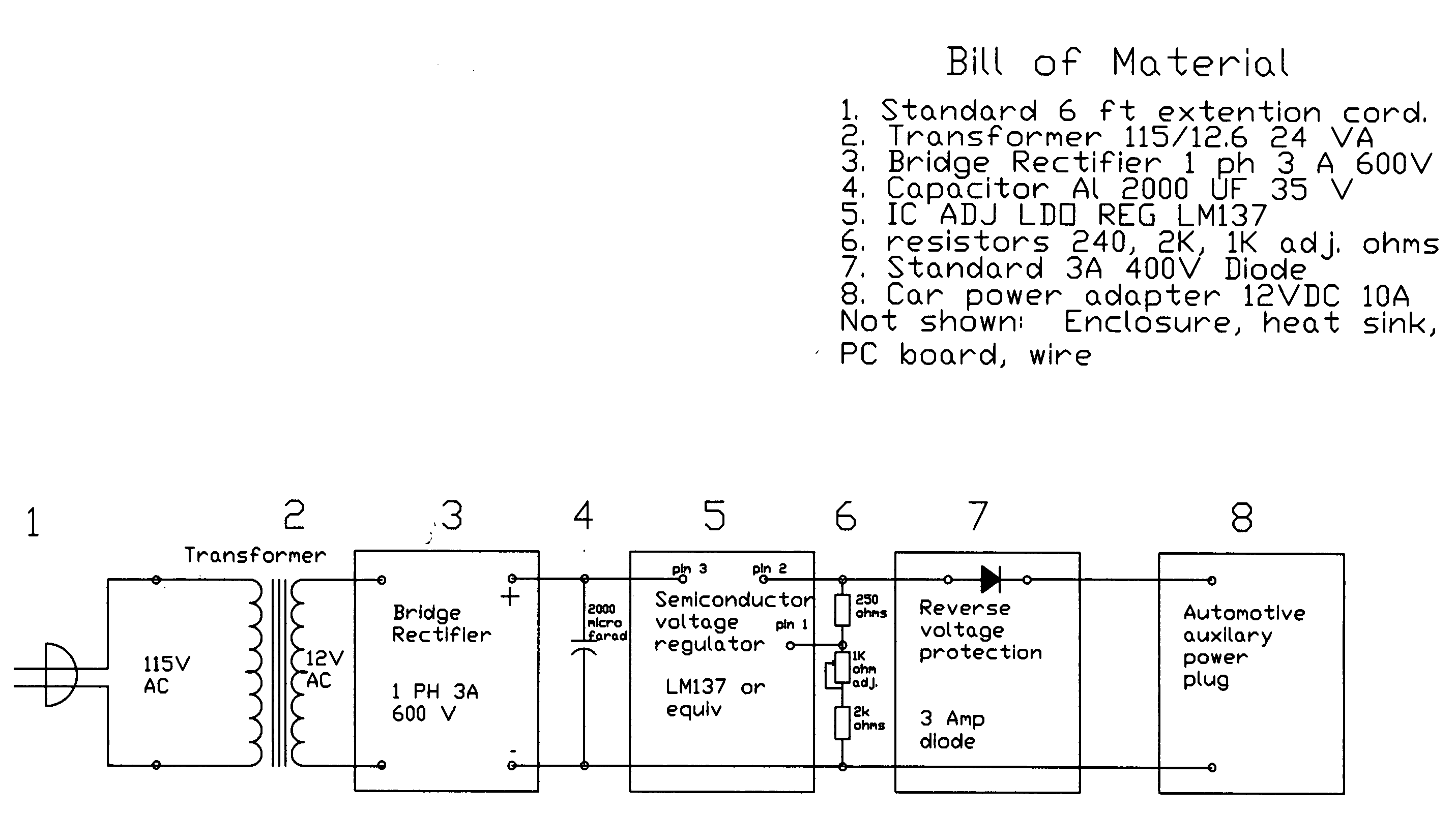 Auxiliary automotive power supply