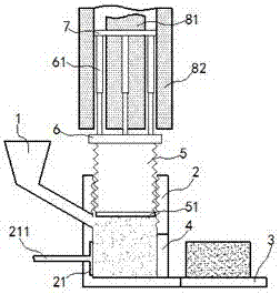 Electromagnetic briquetting machine