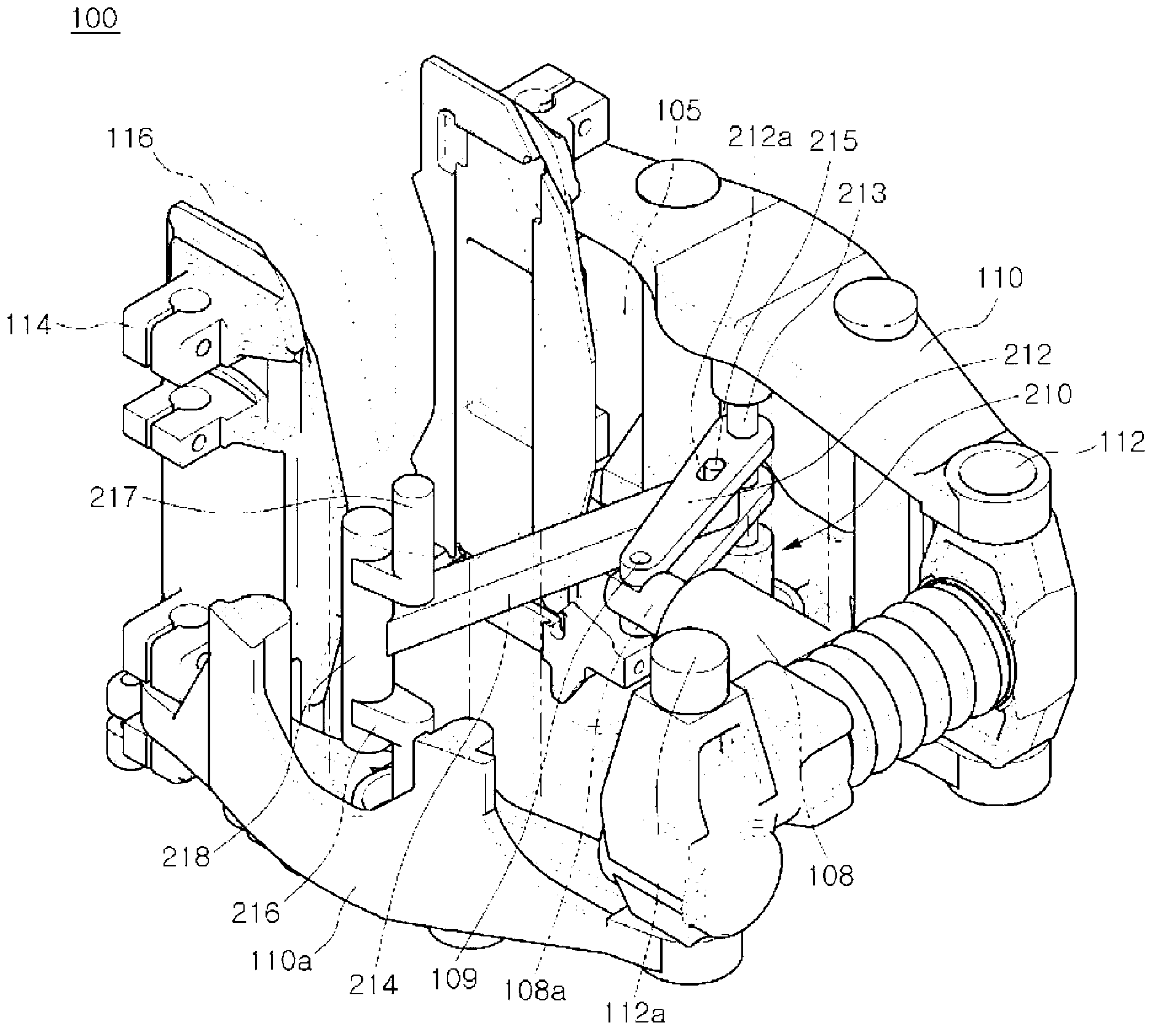 Disk brake apparatus for a railway vehicle