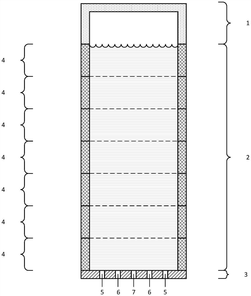 Marine environment vertical gradient simulation experiment device