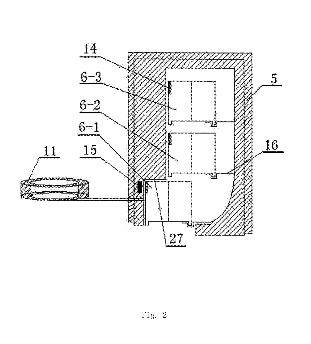 No-freewheeling arc lightning protection gap protecting device