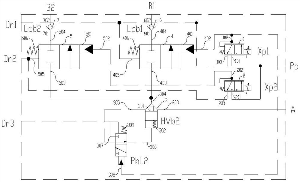 Regeneration valve, multi-union valve, hydraulic system and engineering machinery