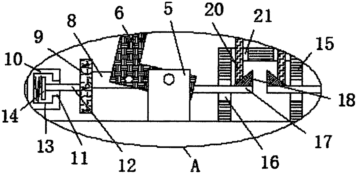 An earthquake-resistant limiting device of a bridge which is convenient to be replaced