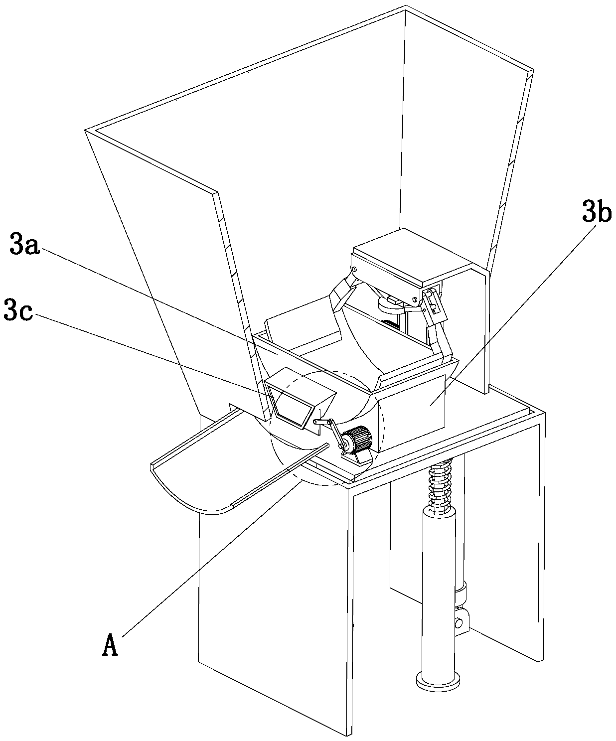 Automatic production device of chili sauce