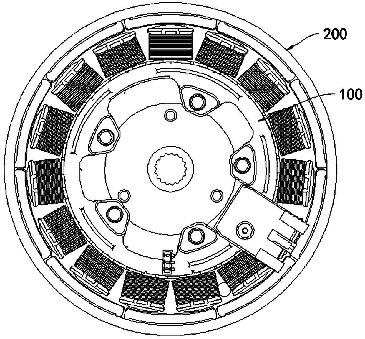 Washing machine motor