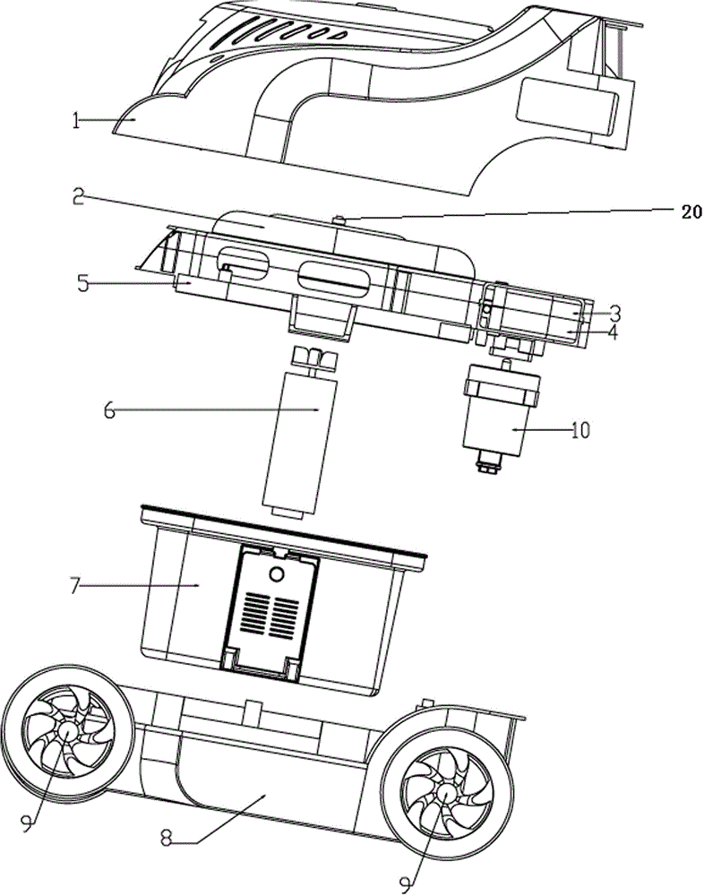 A swimming pool bottom automatic cleaner