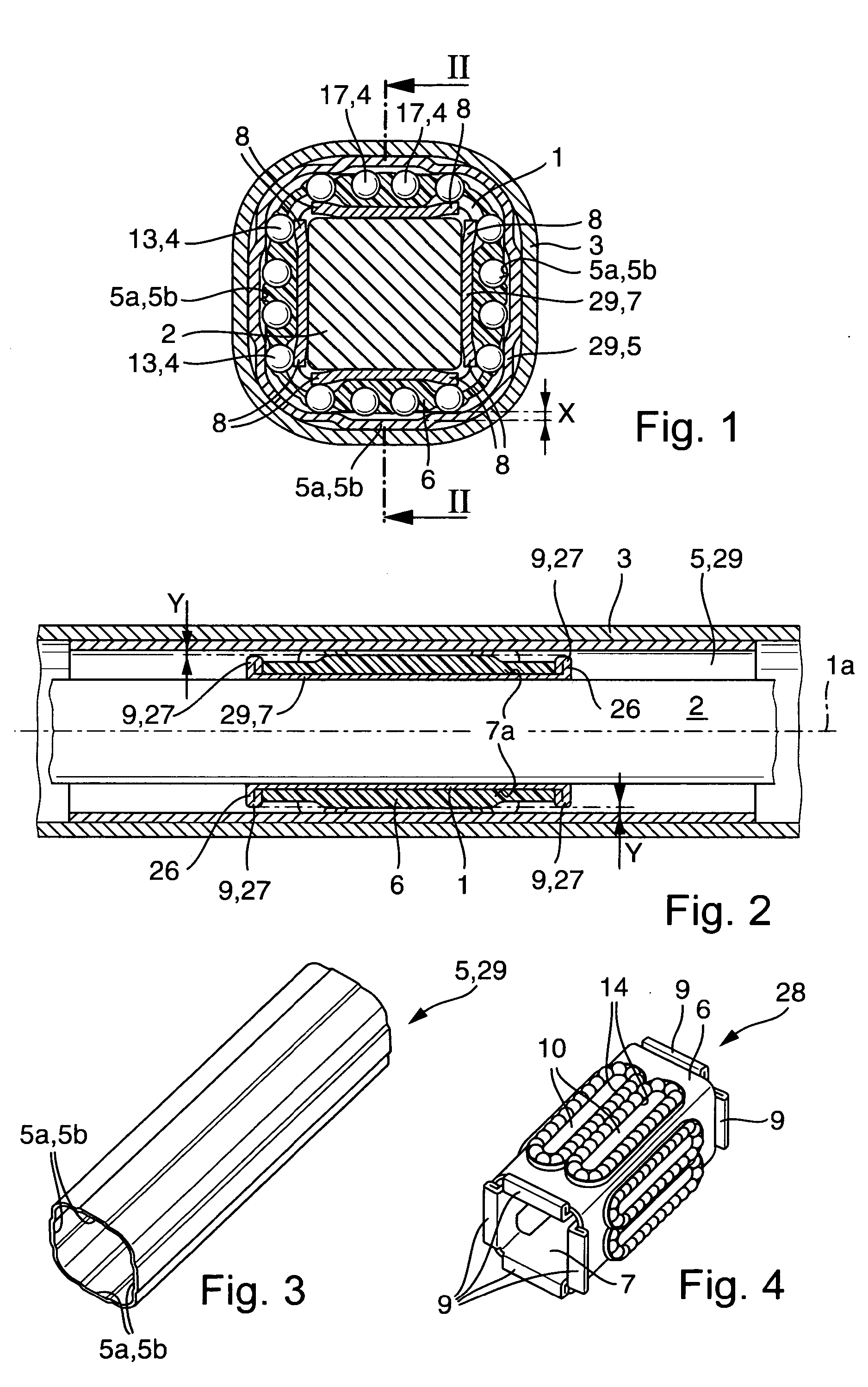 Bearing of a telescopic connection