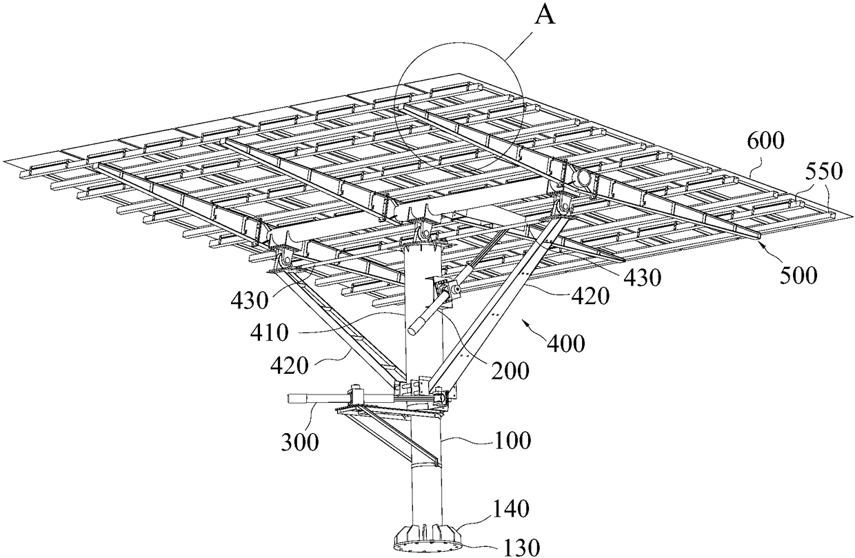 Reflection mirror frame for tower type photo-thermal power generation