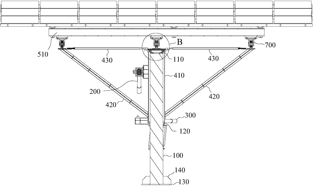 Reflection mirror frame for tower type photo-thermal power generation