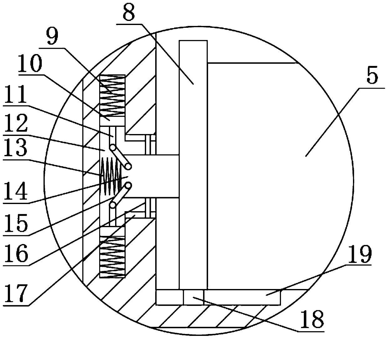 Laser radar protection device for unmanned automobile based on artificial intelligence