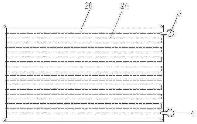 Water circulation evaporation heat exchange cooling type condenser