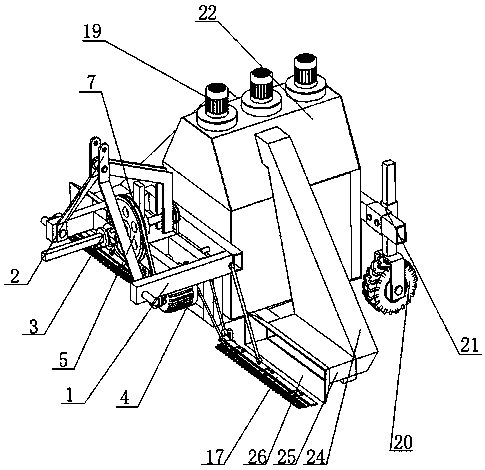 Stumping harvester for caragana korshinskii