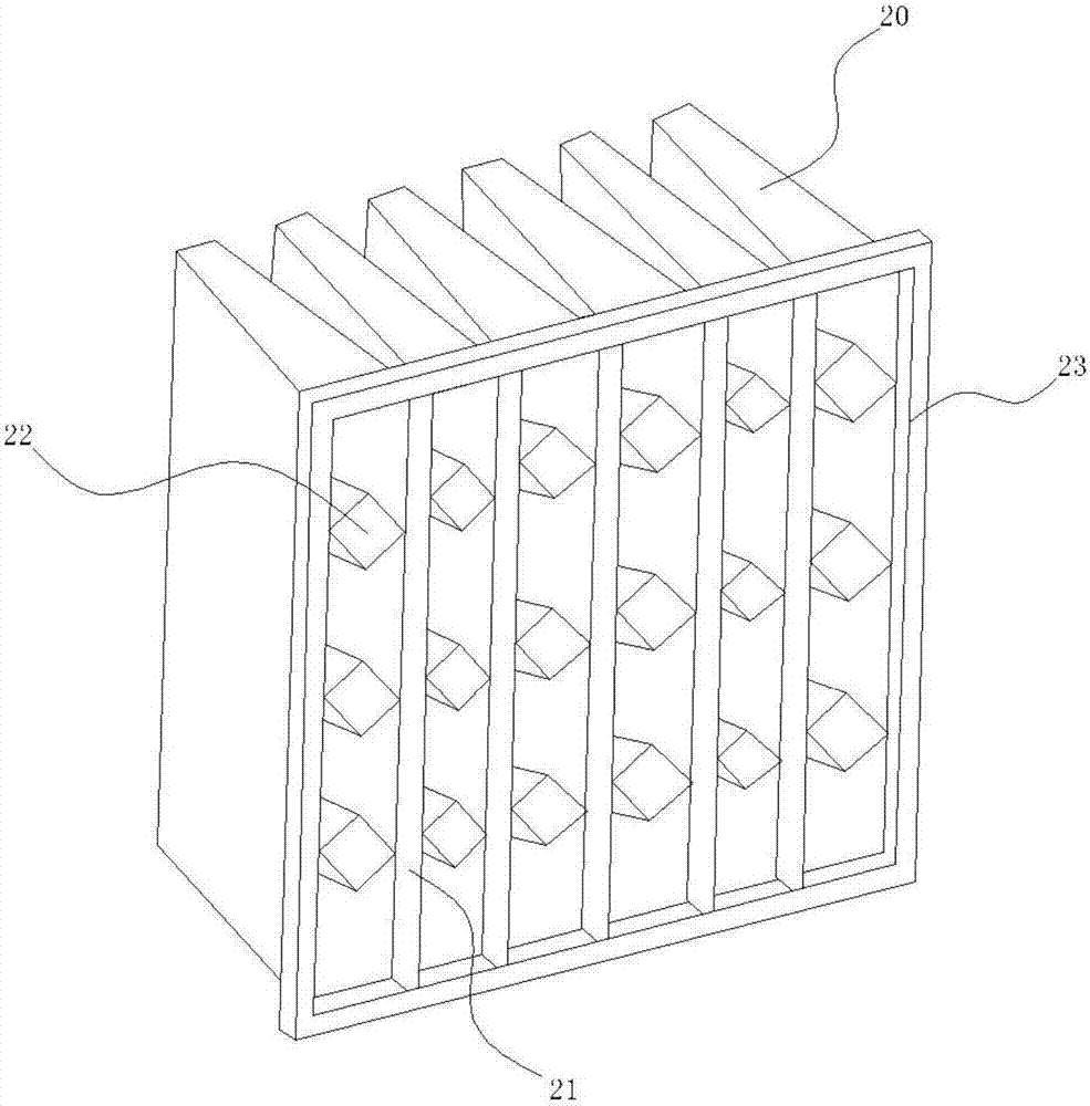 Filter and air conditioner comprising same