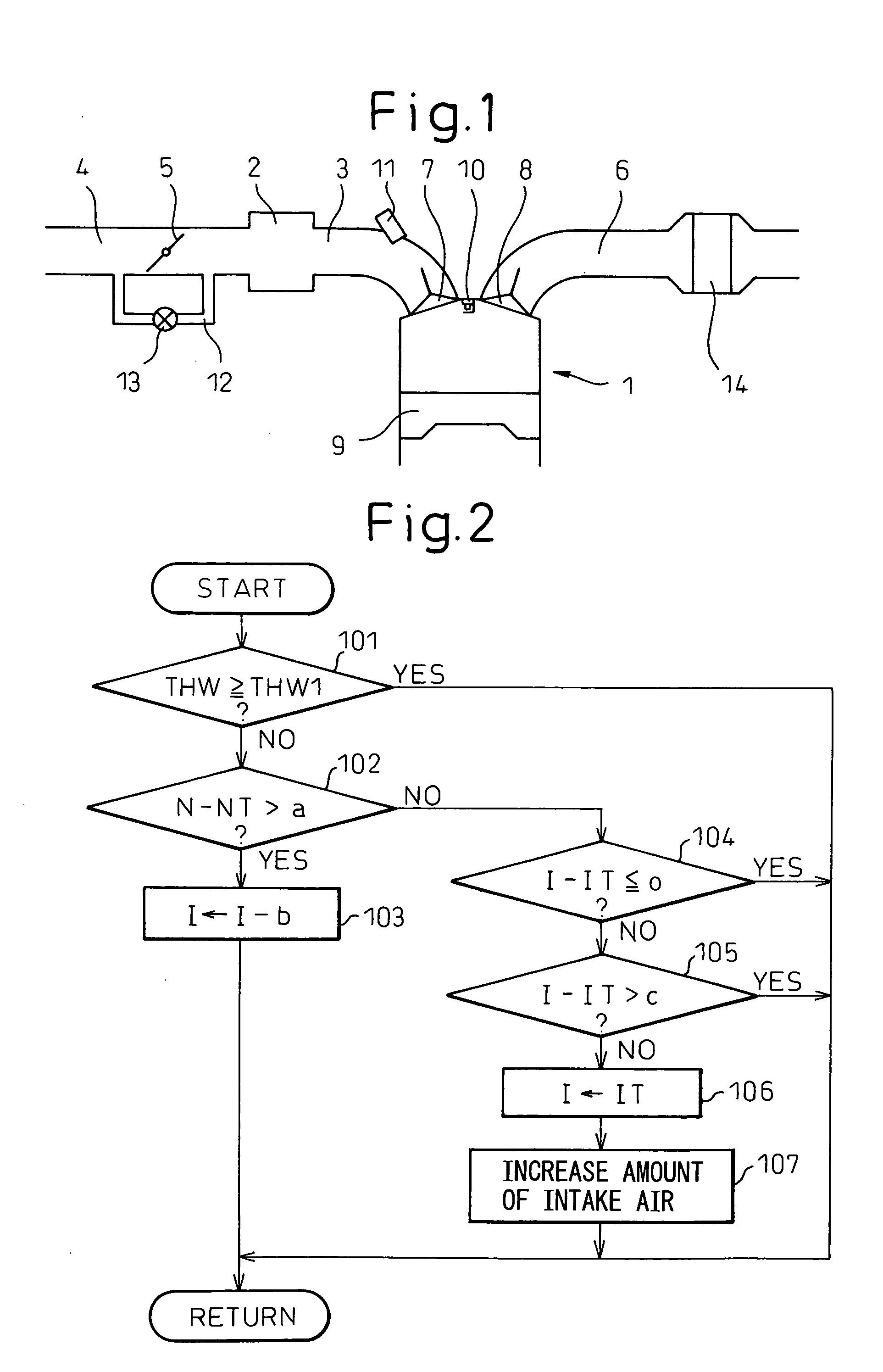 Control device for an internal combustion engine