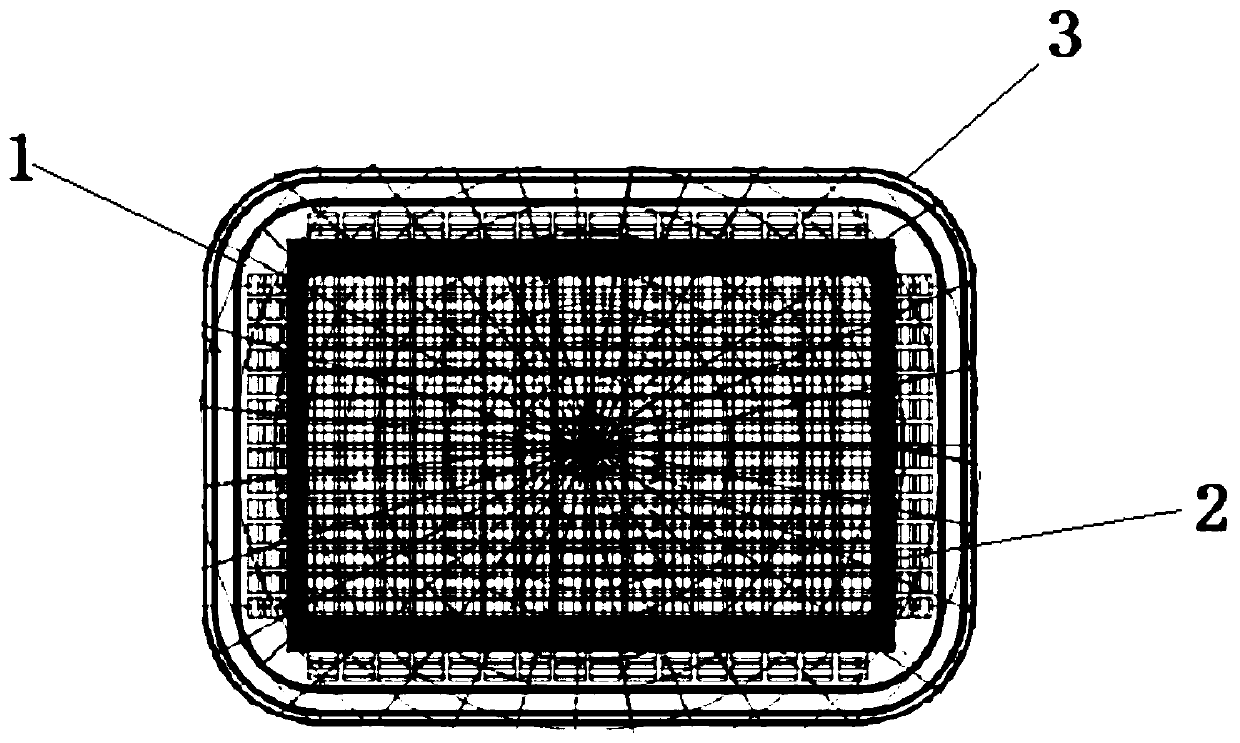 Scallop seedling intermediate culture device and application thereof