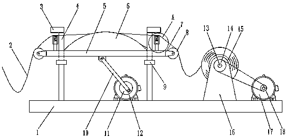 Fabric expanding and conveying system for tire chord fabric drawing zone