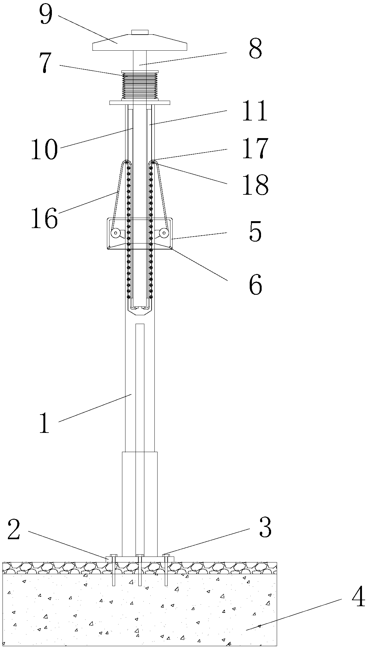 LED high-pole lamp convenient to move