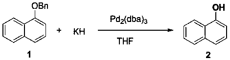 Application of metallide/palladium compound catalytic reduction system in debenzylation reaction and deuterization reaction