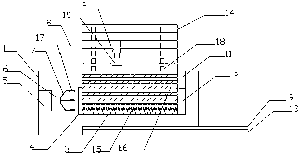 Automatic feeding and discharging necking machine for steel pipes