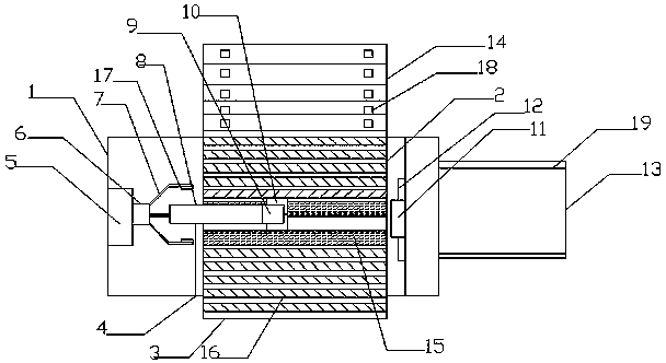 Automatic feeding and discharging necking machine for steel pipes