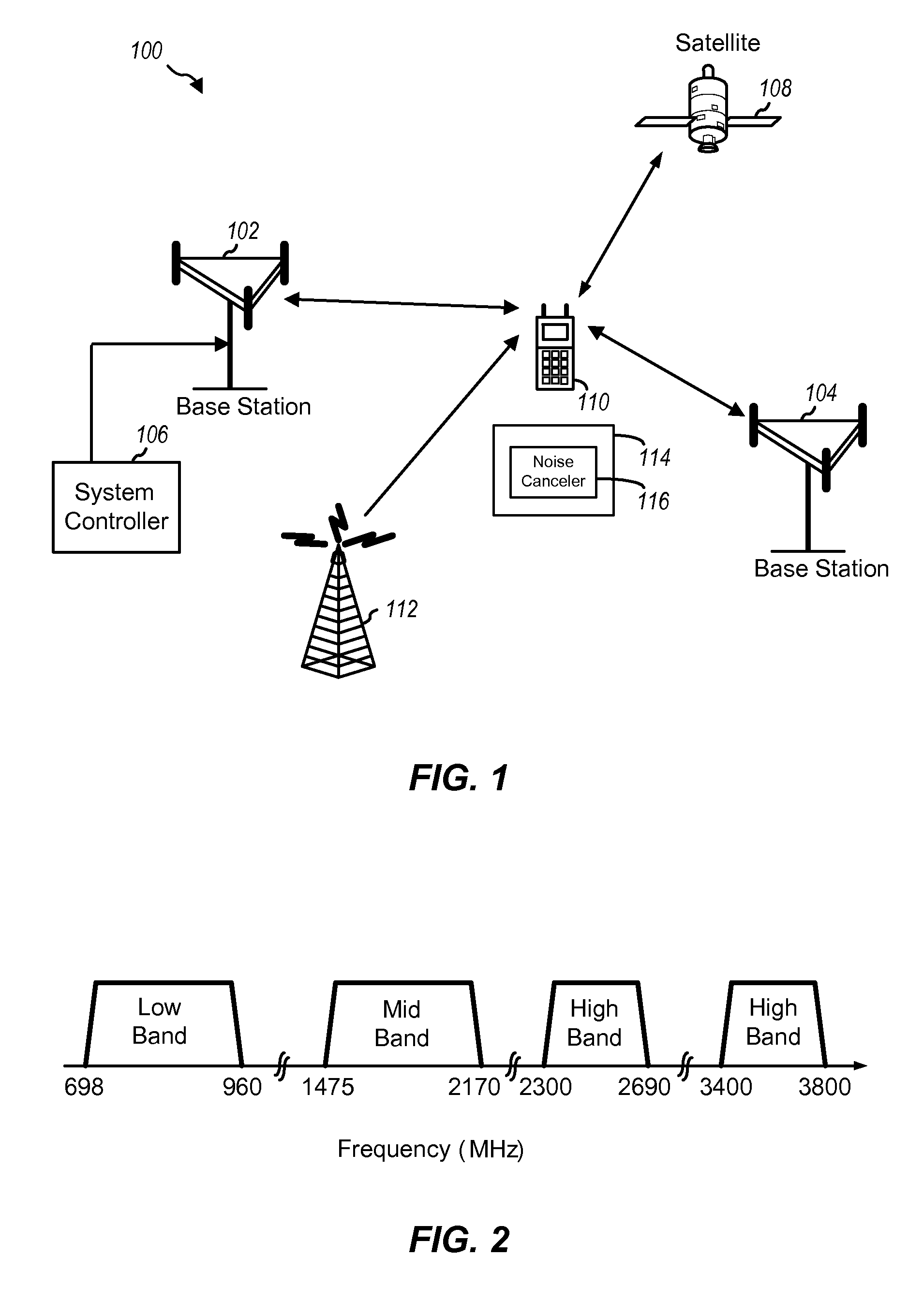 Noise canceler for use in a transceiver