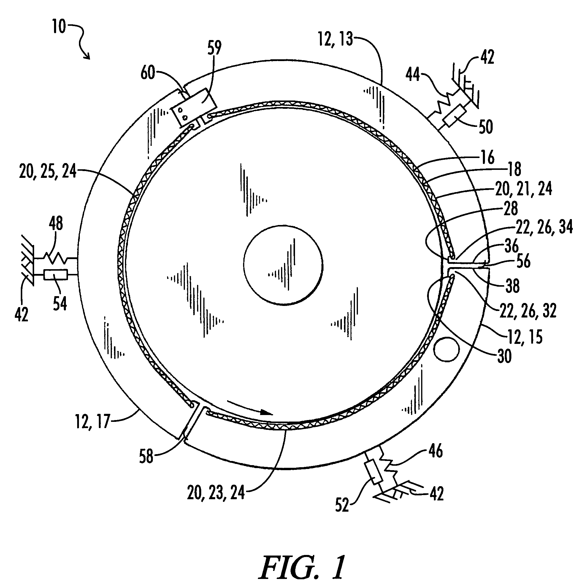 Compliant foil fluid film radial bearing or seal