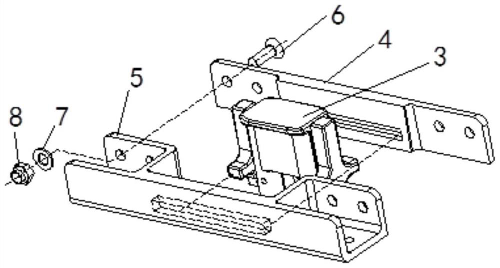 Quick-release lock for mounting equipment in cabin