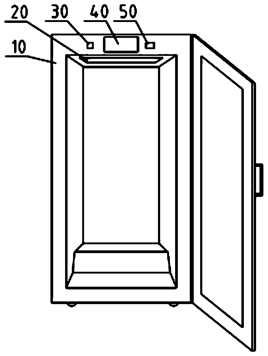 Wine cabinet, lighting control method and lighting control system for wine cabinet