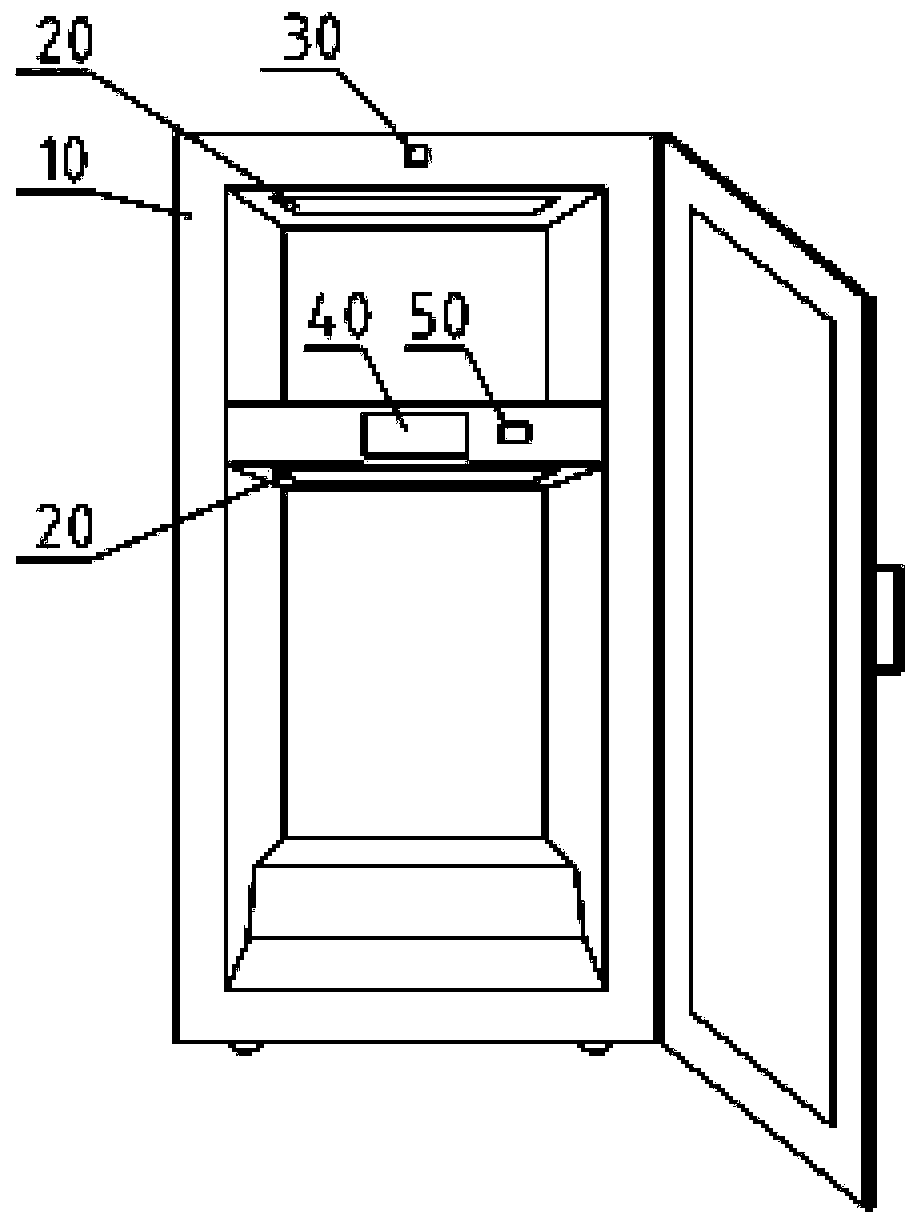 Wine cabinet, lighting control method and lighting control system for wine cabinet